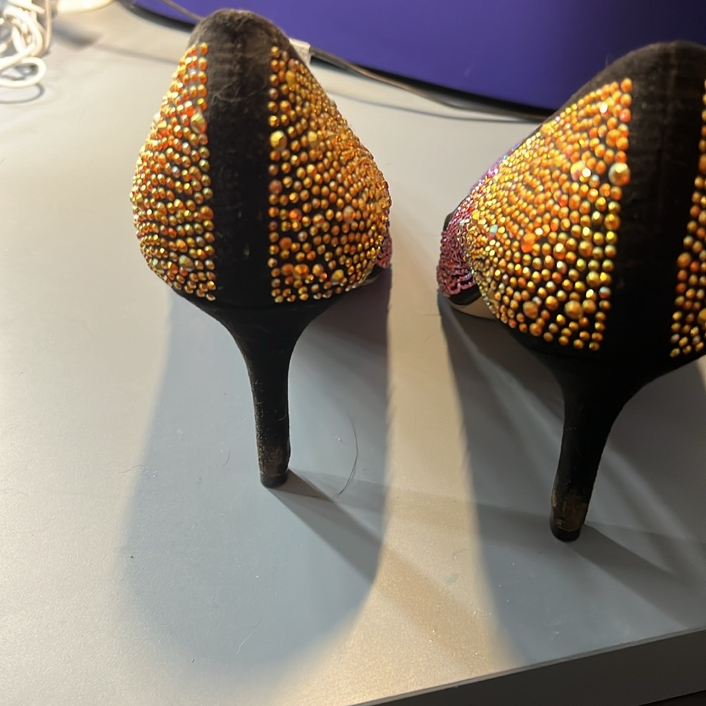 Multi Colored Sparkling Heels - image 3